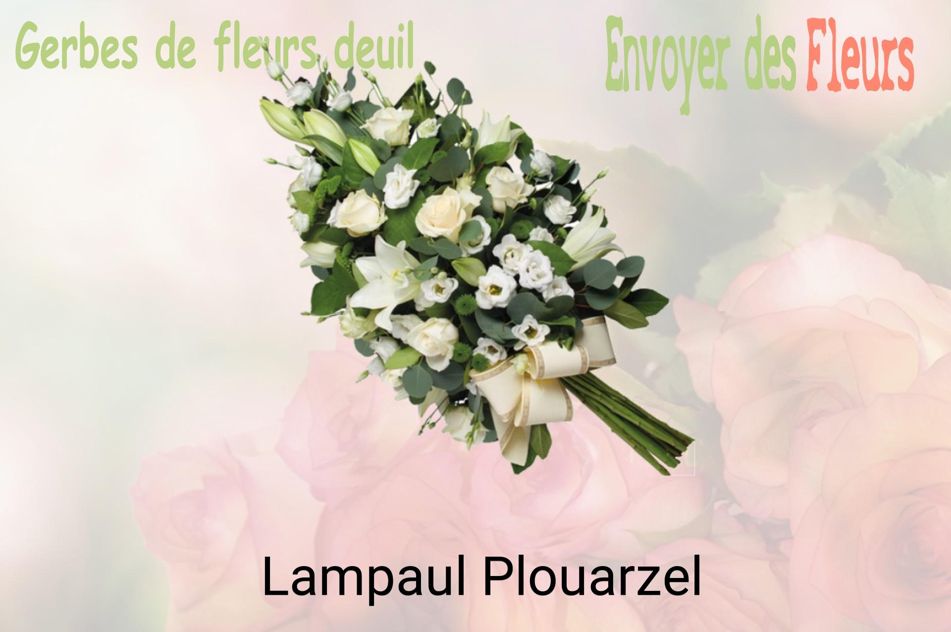 Gerbe de fleurs de deuil livrée à Lampaul-Plouarzel